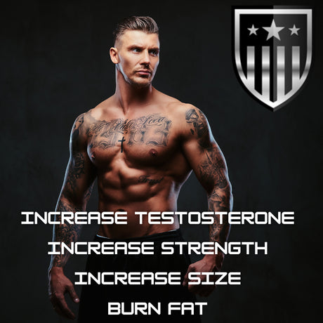 Hero Testosterone Booster for Men | Male Testosterone Enhancement with Horny Goat - Energy & Stamina - Natural Muscle Growth Supplements (60 Capsules)
