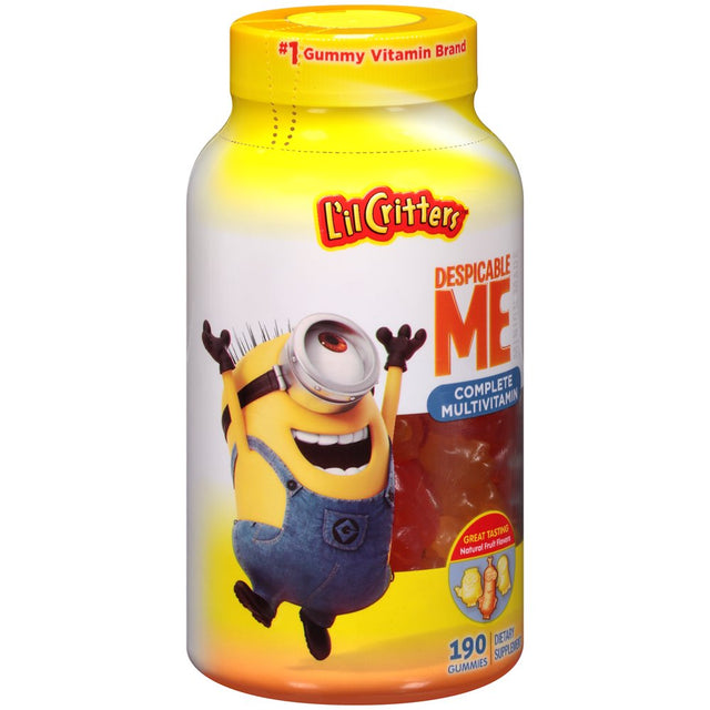 L'Il Critters Despicable Me Minion Multivitamin Gummies, 190Ct
