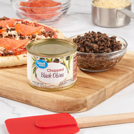 Great Value Chopped Black Olives, 4.25 Oz