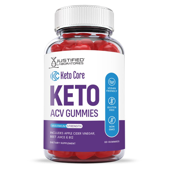 Keto Core Keto ACV Gummies 1000MG Dietary Supplement 60 Gummys