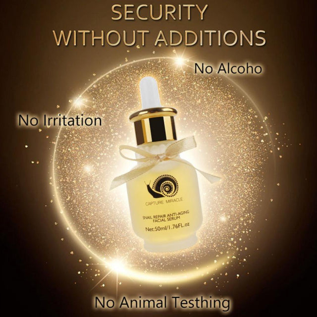 Golden Snail Essence Original Liquid, CE Ferulic Acid Provides Potent anti Aging, anti Wrinkle Korean Beauty 1Oz