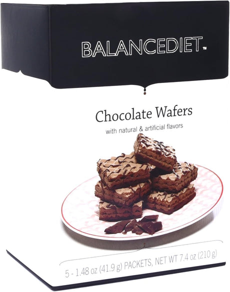Balancediet | High Protein Chocolate Wafers | Healthy Snack or Dessert | 5 Pack