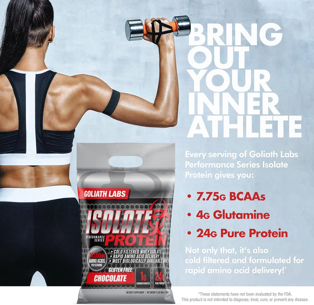 Goliath Labs Whey Protein Isolate [10 Lbs/Strawberry] –Pure Protein Powder, 100% Cold Filtered, 24,000Mg Amino Acids/Serving, Protein Mix for Muscle Strength (Packaging May Vary) – Diet & Nutrition