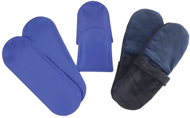 FOMI Hot Cold Therapy Gel Ice Socks 2 Socks Blue, Large Soft Cooling Comfort Wrap for Swollen Sore Feet, Toes, Heel, Arch Pain, Plantar Fasciitis, Neuropathy, Heel Spurs, Gout, Chemotherapy,...