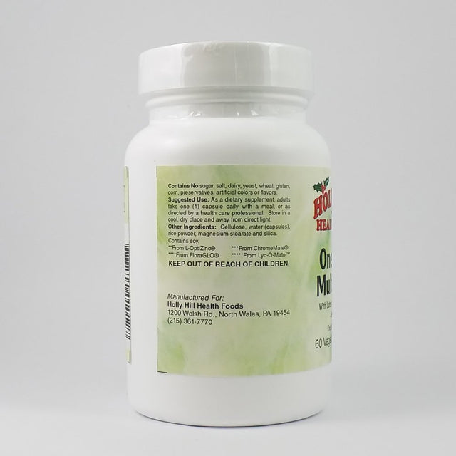 Holly Hill Health Foods, One-Daily Multi Caps Comprehensive Health Profile, 60 Vegetarian Capsules