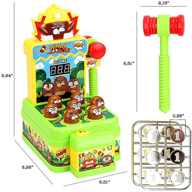 Gara Whack a Mole Game for Toddlers, Electronic Mole Bop Kids Game, Pounding Toy for Kids with 2 Playing Modes, Preschool Learning Toy for 3-Year-Old and up for Boys and Girls
