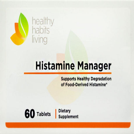 Healthy Habits Living Histamine Manager 60 Tablets 20,000 HDU Digestive Enzyme Supplement