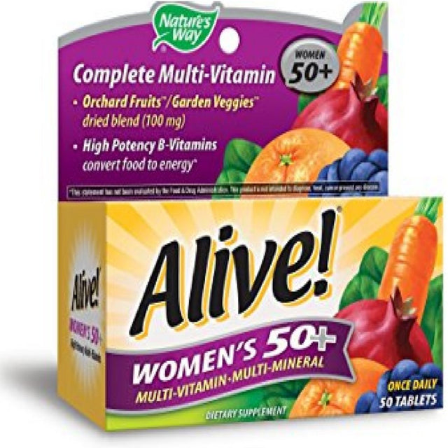 Alive! Nature'S Way Once Daily Women'S 50+ High Potency Multivitamin 50 Ea (Pack of 3)