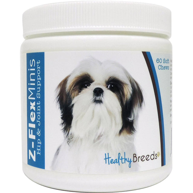 Healthy Breeds Shih Tzu Z-Flex Minis Hip & Joint Support Soft Chews 60 Count