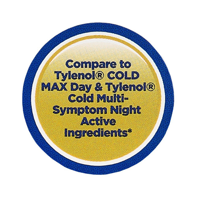 Equate Non-Drowsy Daytime and Nighttime Multi-Symptom Cold Caplets, 24 Count