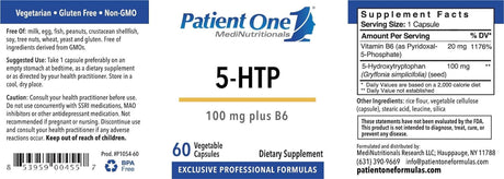 5-HTP with Vitamin B6-60 Vegetarian Capsules