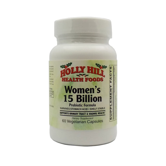 Holly Hill Health Foods Women'S Probiotic 15 Billion CFU, 60 Vegetarian Capsules