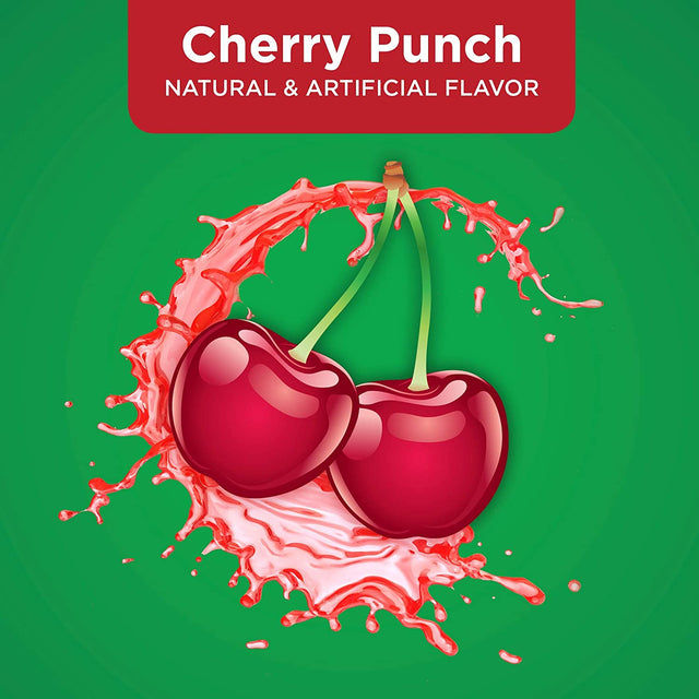 Amazon Basic Care Electrolyte Solution Advantage Care with Prevital Prebiotics, Cherry Punch, Designed to Help Prevent Dehydration, Replaces Electrolytes, Fluid and Zinc, 33.8 Fluid Ounces