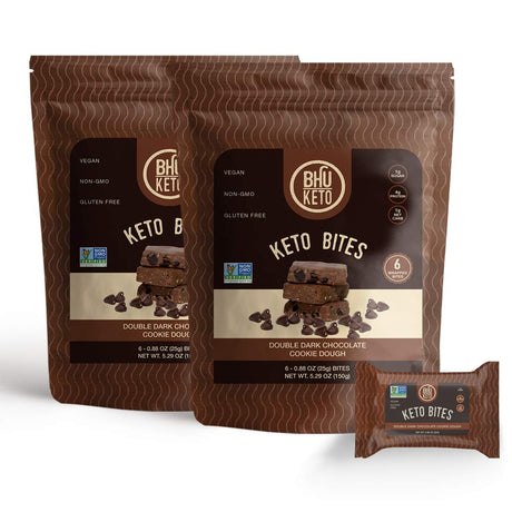 Keto Bites - 2 Bags (Double Dark Chocolate)