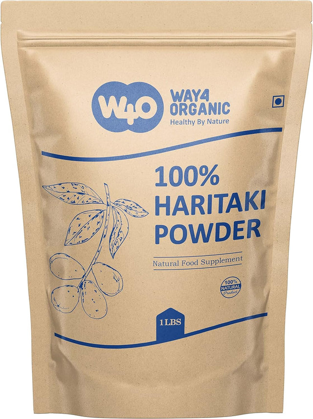 Haritaki Powder, Terminalia Chebula (Kadukkai), Best Detoxification - Way4Organic (2 Pounds)