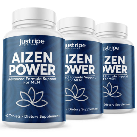 3 Pack Aizen Power Male Supplement for Drive & Energy 60Ct