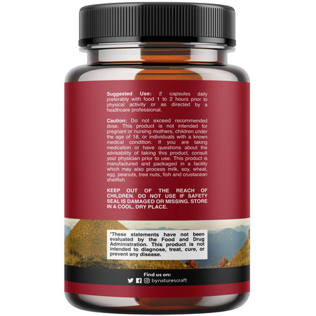 Horny Goat Weed Extract Complex - Invigorating Blend with Tribulus Saw Palmetto L Arginine and Tongkat Ali Extract and Maca Root for Men and Women for Enhanced Energy and Stamina - 90 Capsules