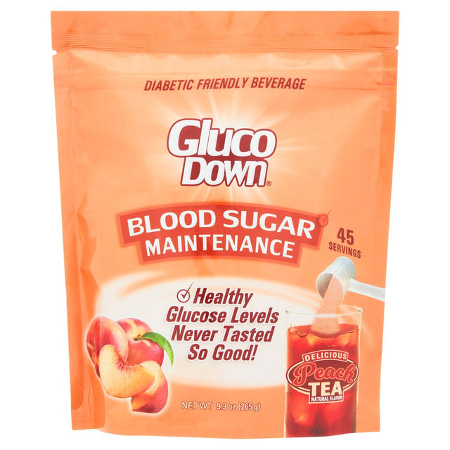 GLUCODOWN Peach, Diabetic Friendly Tea Mix, Value-Size