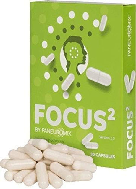Focus² - THÉ Caffeine Free NOOTROPIC - Focus, Concentration and Energy Supplement - Boosts Mental Energy, Drive and Motivation