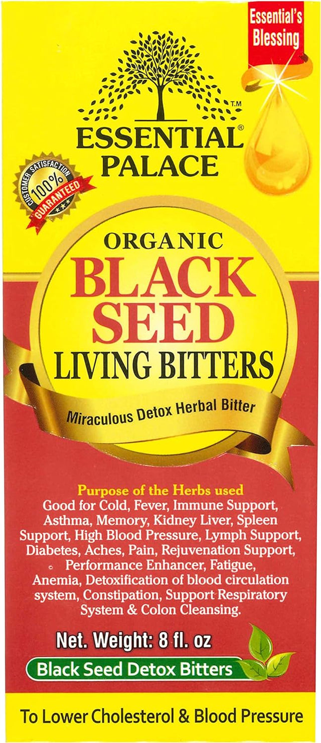 Essential Palace Organic Black Seed Detox Living Bitters [Brown - 8 Oz]