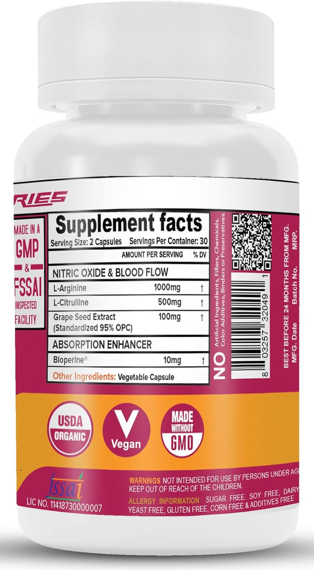 L-ARGININE and L-CITRULLINE COMPLEX™ (60 Capsules)