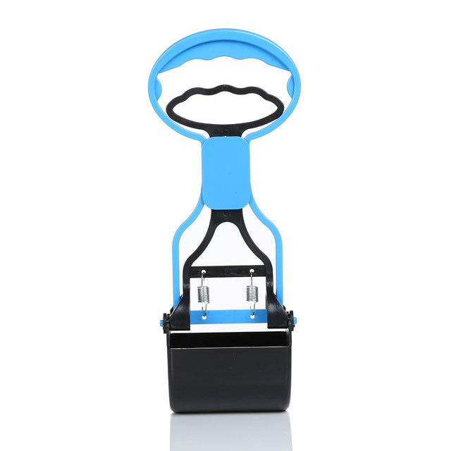 Black and Friday Deals Blueek Dog Cat Pet Pooper Scooper Jaw Poop Scoop Clean Pick up Waste Long Handle Blue
