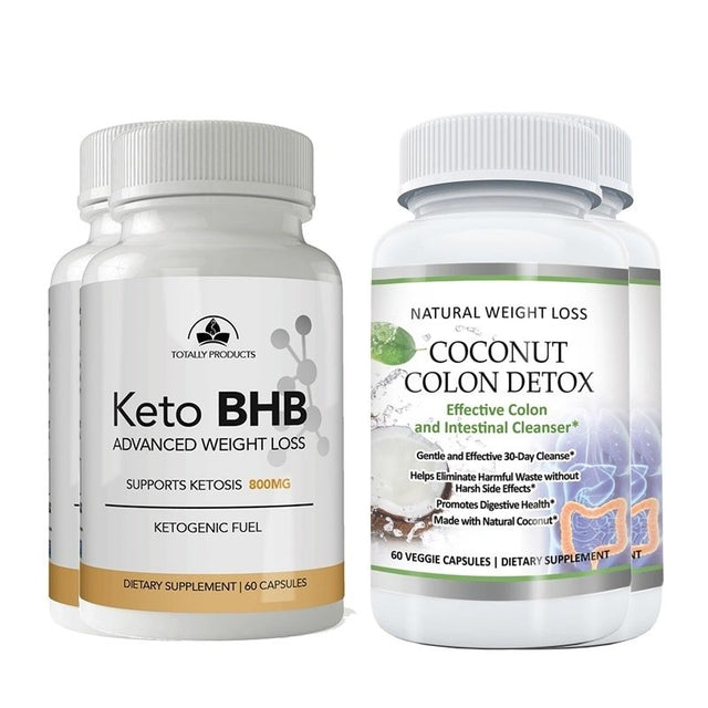 Keto BHB and Coconut Colon Cleanse Combo Pack