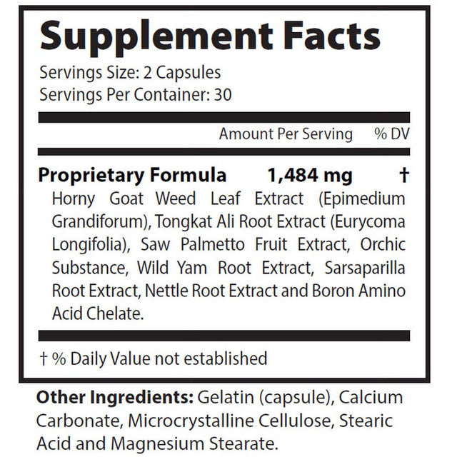 Fast Flow Men’S Health Supplement 1484Mg 60 Capsules