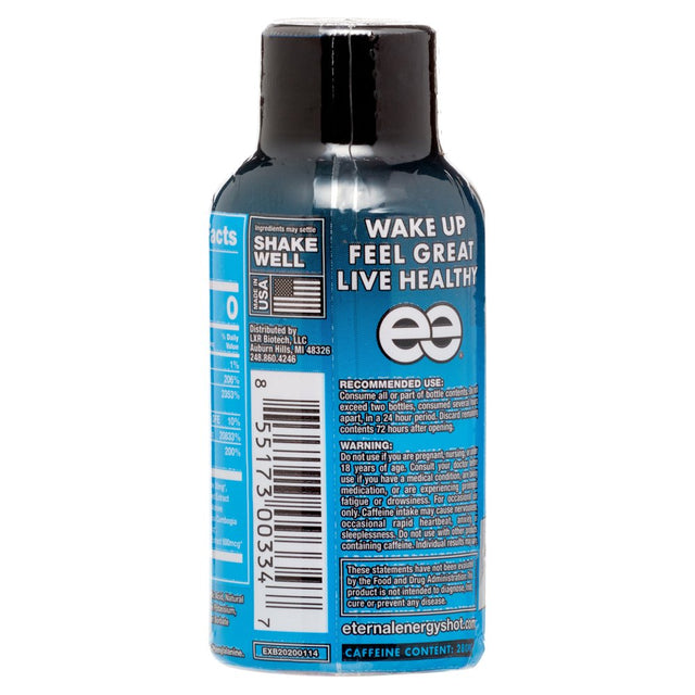 Eternal Energy Shot, Extra Strength, Berry 1.93 Oz, 12 Count