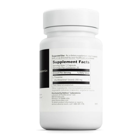 L-Theanine, 200 Mg, 30 Capsules, Davinci Laboratories of Vermont