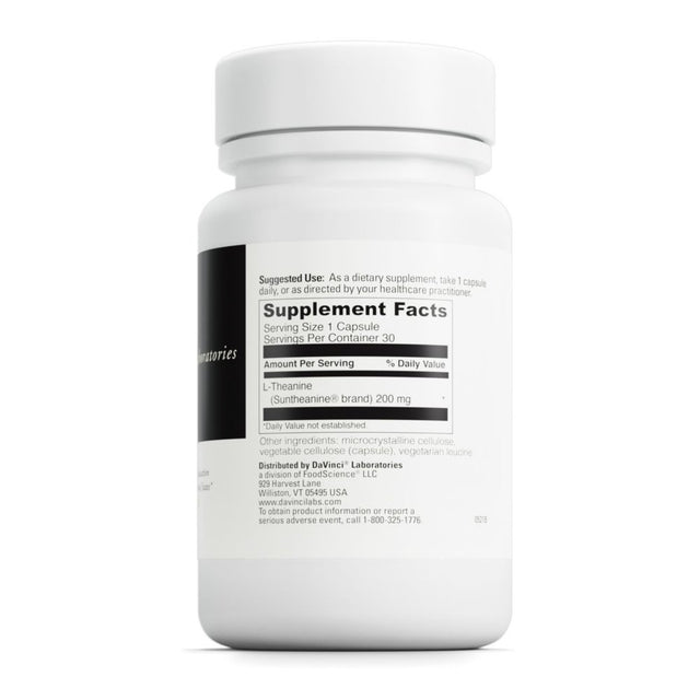 L-Theanine, 200 Mg, 30 Capsules, Davinci Laboratories of Vermont