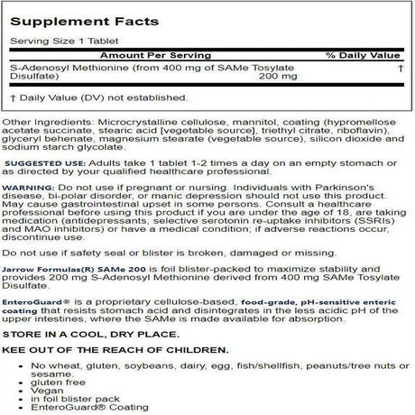 Jarrow Formulas, Inc. Vegan Naturally Derived Same 200 Regular Strength