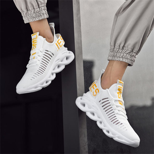 Htcenly Men Running Shoes Athletic Sports Shoes Lightweight Gym Jogging Comfortable Casual Fashion Sneakers Outdoor Walking Breathable Slip on Shoes Trainers