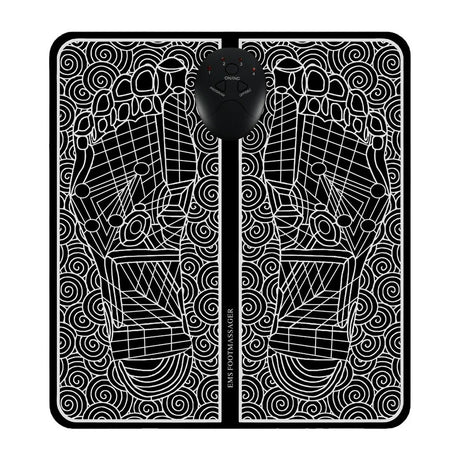 Foot Massager Mat for Neuropathy,Back Muscle Stimulator with Remote Control Electric Pulse Feet Acupressure Pad Massager Machine Relieves Feet Legs Fatigue Body Pains Neuropathy