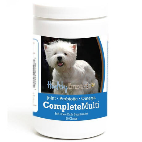 Healthy Breeds 192959011487 West Highland White Terrier All in One Multivitamin Soft Chew - 90 Count