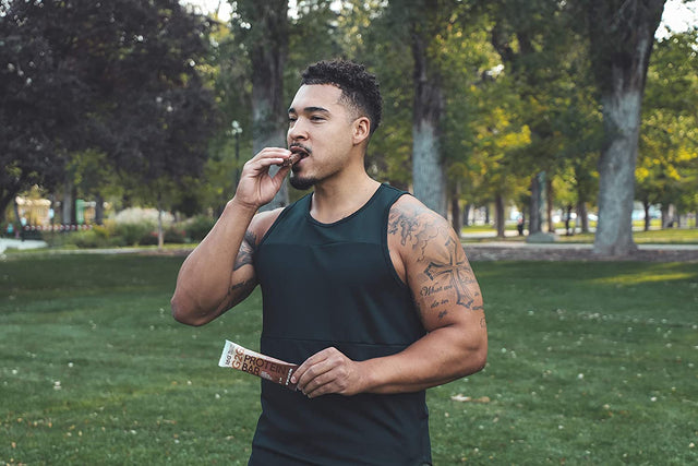 G2G Protein Bar, Almond Mocha, Real Food Ingredients, Refrigerated for Freshness, Healthy Snack, Delicious Meal Replacement, Gluten-Free, 8 Count (Pack of 8)