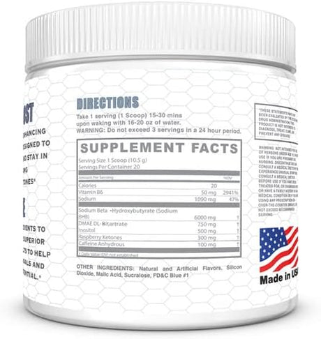 Keto Boost Energy Focus Enhancing Ketone Performance Athletic Electrolyte Formula Powder, No Sugar - Fast Acting, Healthy Lifestyle - Vegan Friendly (Strawberry Shortcake)
