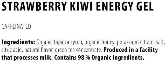 Honey Stinger Organic Energy Gels - Strawberry Kiwi (Caffeinated)