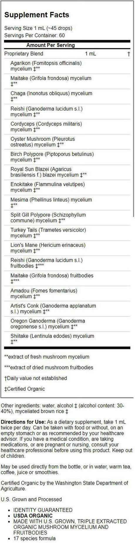 Host Defense Mushrooms Mycommunity Extract 2 Fl Oz Liq