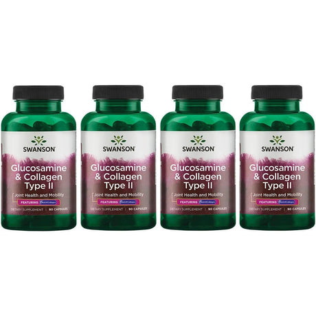 Swanson Glucosamine & Collagen Type Ii - Featuring Biocell Collagen 4 Pack