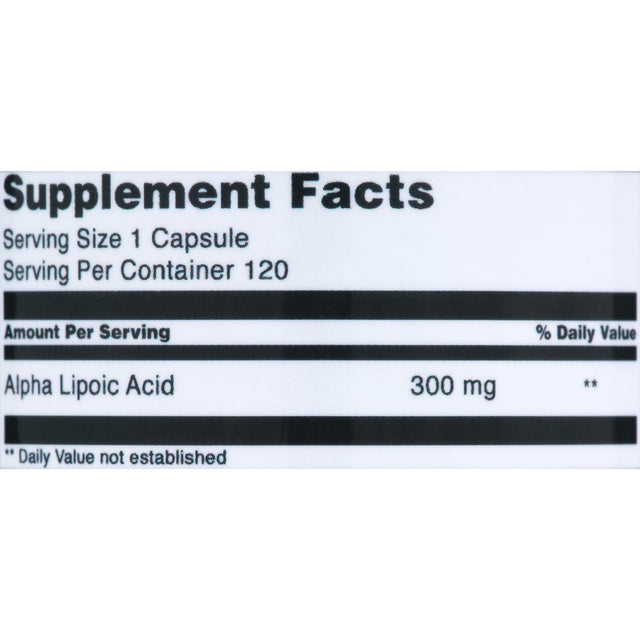 Amazing Formulas Alpha Lipoic Acid 300 Mg 120 Softgels