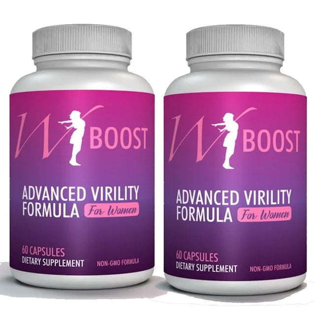 Female Libido & Test Boost - W-Boost Formulation for Women - Overall Well Being 2 Bottles - 120 Tabs
