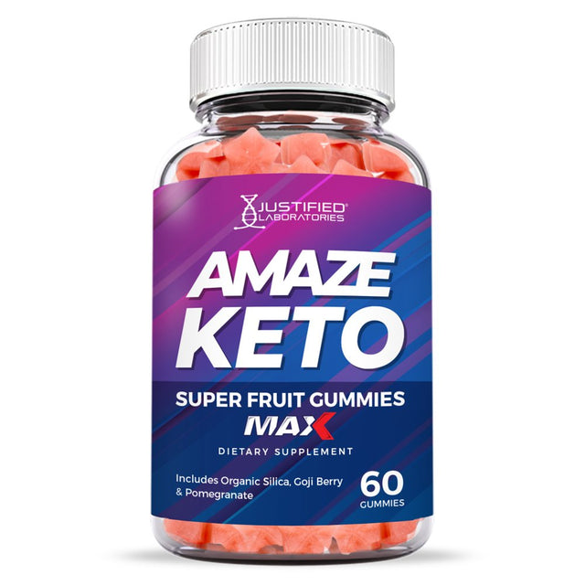Amaze Keto Max Gummies Dietary Supplement 60 Gummys