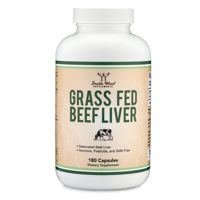 Grass Fed Beef Liver - 180 X 500 Mg Capsules - Natural Multivitamin Alternative