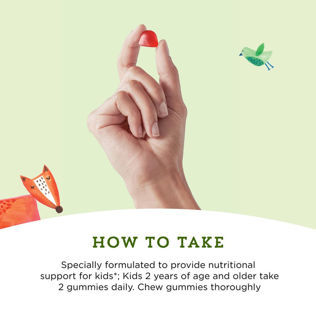 Amazon Brand - Mama Bear Organic Kids Multivitamin, 60 Gummies, 1 Month Supply