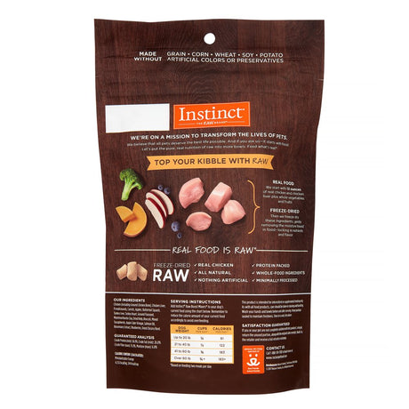 Instinct Freeze Dried Raw Boost Mixers Grain-Free Cage-Free Chicken Recipe All Natural Dog Food Topper by Nature'S Variety, 6 Oz. Bag