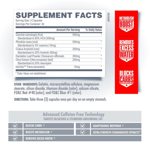 Lean Juice, Carb Crusher + Metabolism Enhancer, Betancourt (90 Capsules/30 Servings)