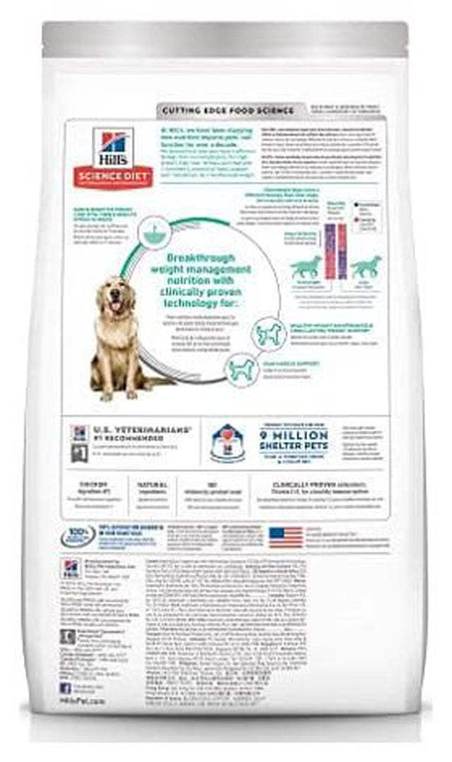 Hill'S Science Diet Dry Dog Food, Adult, Perfect Weight, Chicken Recipe, 15 Lb Bag