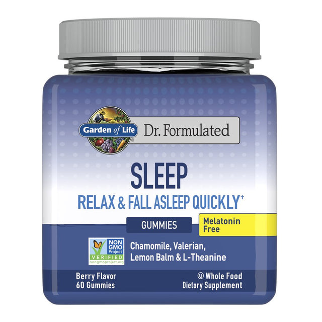Garden of Life Dr. Formulated Adult Sleep Gummies | Melatonin Free Supplement | 60Ct