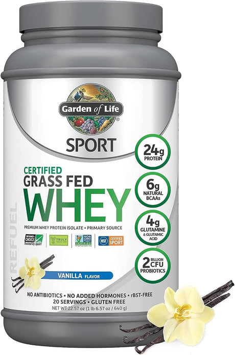 Garden of Life Vanilla Sport Whey Protein, 640 GR